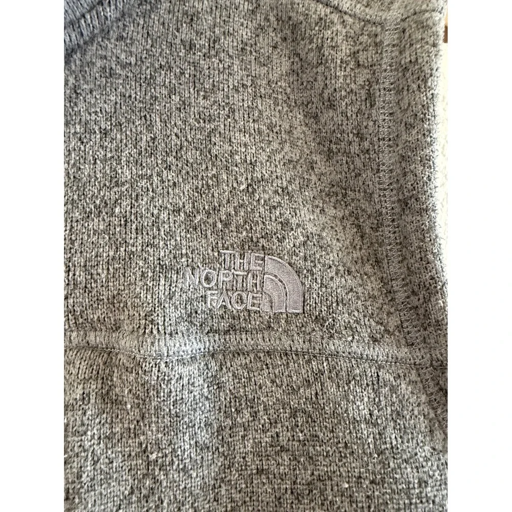 The North Face Mens Gordon Lyons Full Zip Fleece Vest Heather Grey Large